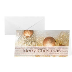 SIGEL Weihnachts-Karten Christmas A4 DS029 Glitter 2/3 mit Umschlägen