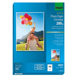 SIGEL InkJet Photo Paper Everyday A4 IP712 200g glossy 100 Blatt