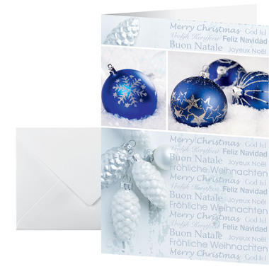 SIGEL Cartolina Natale/Busta A6/A5 DS057 220g je 25 pezzi