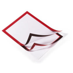 DURABLE Dossier Duraframe 4872/03 rosso, autoadesivo 2 pezzi