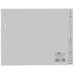 DURABLE Répertoire PP gris A4 6500 10 A-Z demi-format