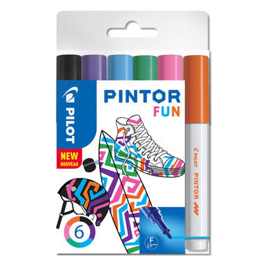 PILOT Marker Pintor Set Fun F S6/0517429 6 pezzi
