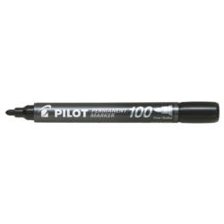 PILOT Permanent Marker 100 1mm SCA-100-B Round Tip noir