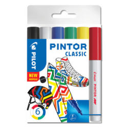 PILOT Marker Set Pintor 0.7mm S6/0537496 6 Farben classic