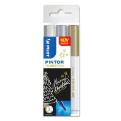 PILOT Marker Pintor X-MAS S3/0537526 oro,argento,bianco 3 pezzi