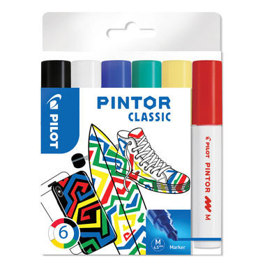 PILOT Marker Set Pintor M S6/0517412 6 Farben standard