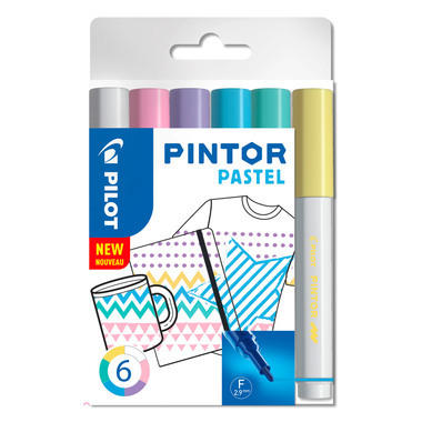 PILOT Marker Set Pintor Pastell EF S6/0537472 6 Farben