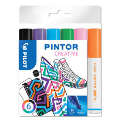PILOT Marker Set Pintor M S6/0517436 6 Farben creative