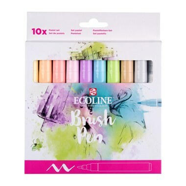 TALENS Ecoline Brush Pen Set 11509811 ass. Pastel 10 Stück