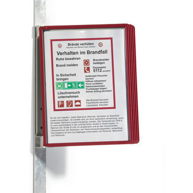 DURABLE Vario Magnet Wall, 5 Sherpa A4 591403 Set, rouge