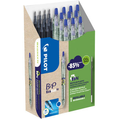 PILOT Begreen B2P Ecoball Greenpack 140.035.99 10+10 Refills bleu