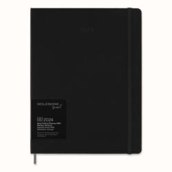 MOLESKINE Calendrier PRO 2024 56598857191 noir, 1S/2P, HC, A4