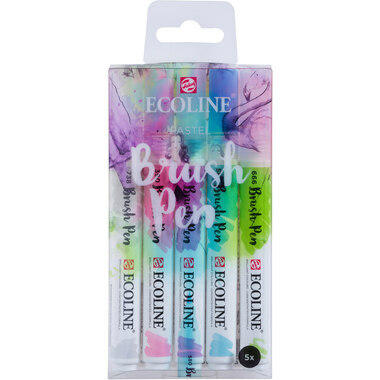 TALENS Ecoline Brush Pen Set 11509901 pastel 5 pcs.