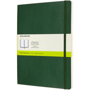 MOLESKINE Carnet XL SC 25x19cm 600066 en blanc, vert, 192 pages