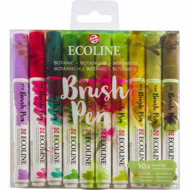 TALENS Ecoline Brush Pen Set 11509804 ass. Botanic 10 Stück