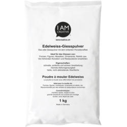 I AM CREATIVE Poudre à moulage Edelweiss MAA900101 blanc 1 kg