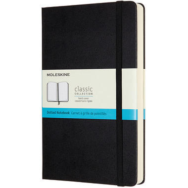 MOLESKINE Notizbuch HC L/A5 628035 gepunktet, schwarz,400 Seiten