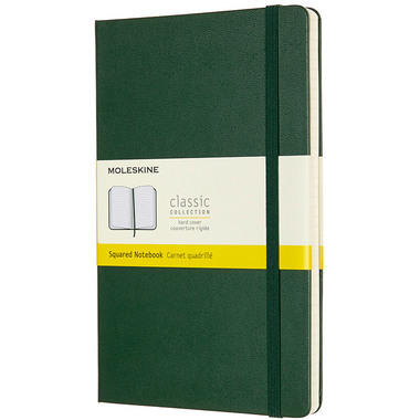 MOLESKINE Carnet HC L/A5 629087 quadrillé, vert, 240 pages