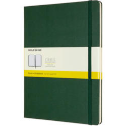 MOLESKINE Carnet XL HC 25x19cm 629124 quadrillé, vert, 192 pages