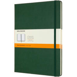 MOLESKINE Taccuino XL HC 25x19cm 629100 rigato, verde, 192 pagine
