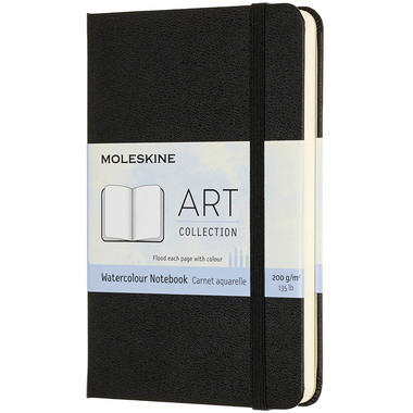 MOLESKINE Carnet aquarelle HC P/A6 626741 noir, 60 pages