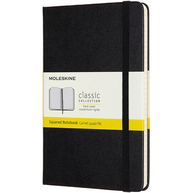 MOLESKINE Carnet Medium HC 18,2x11,8cm 626598 quadrillé, noir, 208 pages