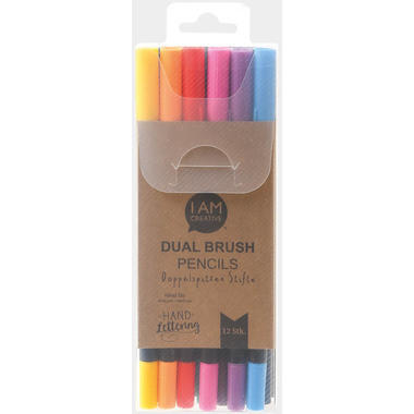I AM CREATIVE Dual Brush Pencils 4005.66 wasserbasis, 12 Stück