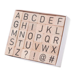 I AM CREATIVE Alphabet Stempel Set 4082.2 2x2cm, 30 Stück