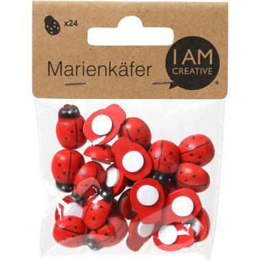 I AM CREATIVE Marienkäfer 4501.46 19mm, rot
