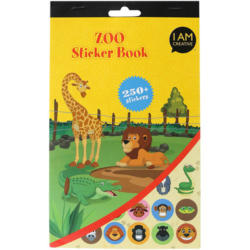 I AM CREATIVE Stickerbook Zoo 4087.479 6 Blatt