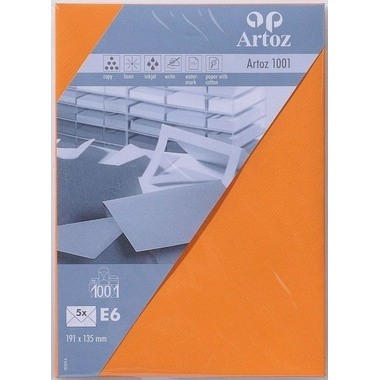 ARTOZ Enveloppes 1001 E6 107374185 100g, orange 5 pcs.