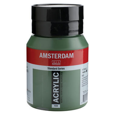 AMSTERDAM Acrylfarbe 500ml 17726222 olivgrün d. 622