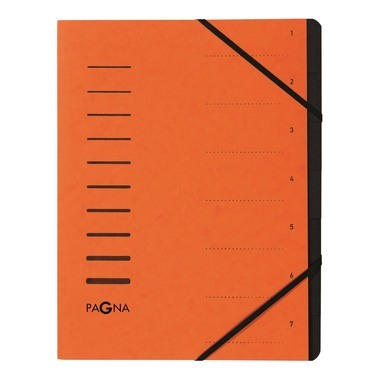 PAGNA Dossier archivio 40058-12 arancione 7 pezzi
