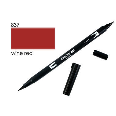 TOMBOW Dual Brush Pen ABT 837 wine red