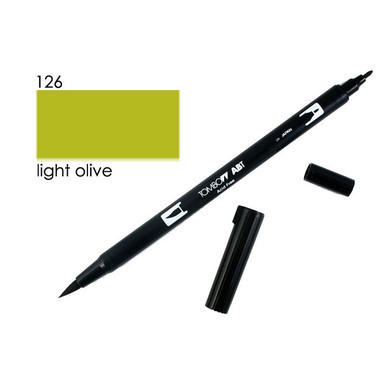 TOMBOW Dual Brush Pen ABT 126 oliva chiaro