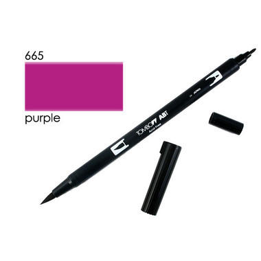 TOMBOW Dual Brush Pen ABT 665 porpora
