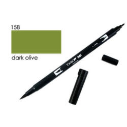 TOMBOW Dual Brush Pen ABT 158 dunkelolive
