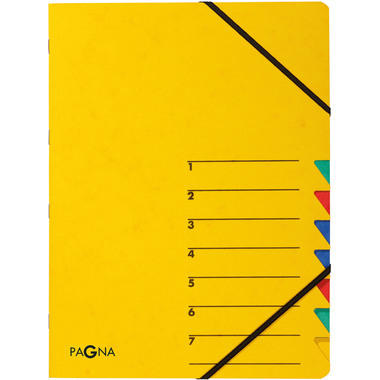 PAGNA Ordnungsmappe EASY A4 24061-05 gelb 7 Fächer