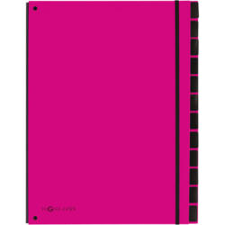 PAGNA Cartella banco Trend A4 24129-34 rosa scuro 12 scomparti