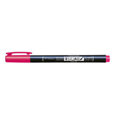 TOMBOW Penna di calligrafia Hard WS-BH22 Fudenosuke, rosa