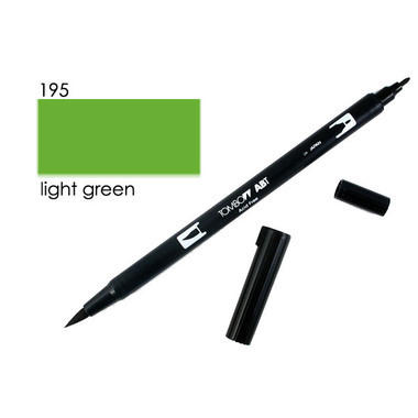 TOMBOW Dual Brush Pen ABT 195 verde chiaro