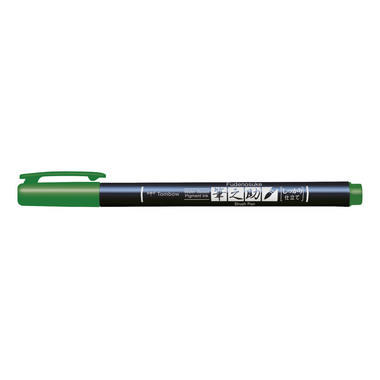 TOMBOW Penna di calligrafia Hard WS-BH07 Fudenosuke, verde