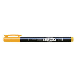 TOMBOW Penna di calligrafia Hard WS-BH03 Fudenosuke, giallo