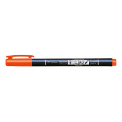 TOMBOW Penna di calligrafia Hard WS-BH28 Fudenosuke, arancione