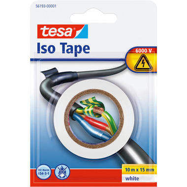TESA Isolierband Iso Tape 15mmx10m 561930000 weiss