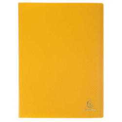 EXACOMPTA Livre présentation A4 8549E jaune 40 pochettes