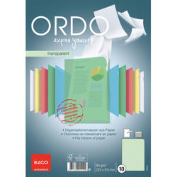 ELCO Dossier Ordo A4 73696.64 transparent, vert 10 pièces