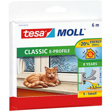 TESA Sealing strips Classic 9mmx6m 546300120 blanc