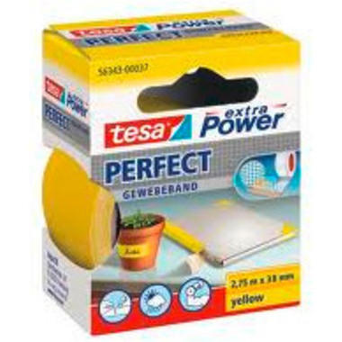 TESA Extra Power Perfect 2.75mx38mm 563430003 Ruban textil. jaune