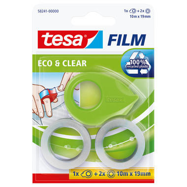 TESA Nastro eco&clear Mini 19mmx10m 582410000 verde 2 pz.